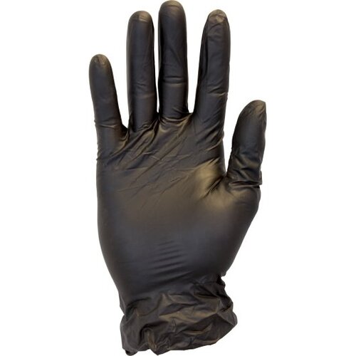 THE SAFETY ZONE GVP9-MD-1C-K The Safety Zone Medium Black Powder Free Vinyl Gloves, 1 Each, 100 Per Box, 10 Per Case