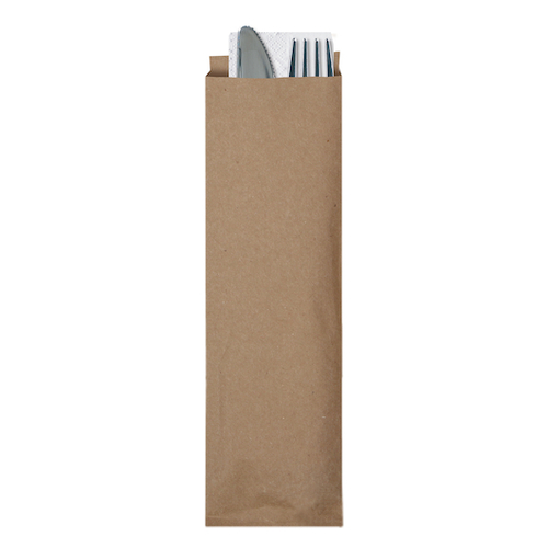 Hoffmaster Cutlery Bag Kraft Silverware Recycled, 2000 Each, 5 Per Case