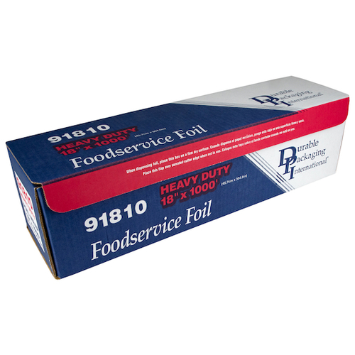 Durable 91810 Durable Packaging 18"X1000 Heavy Duty Foil Roll, 1 Roll, 1 Per Case