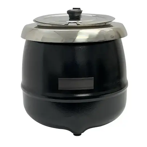 Global Solutions Soup Kettle, Black, 1 Each, 1 Per Case