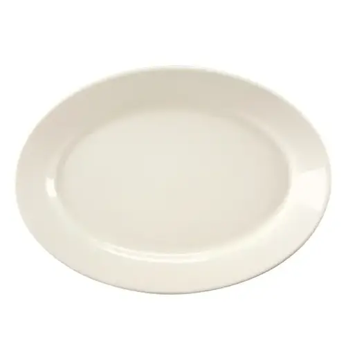 Homer Laughlin Oval Platter 6 1/8 In X 4 3/8 In Undecorated, 3 Dozen, 1 Per Case