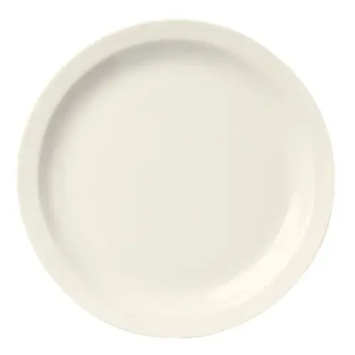 Homer Laughlin Plate 6 1/2 In Undecorated, 3 Dozen, 1 Per Case