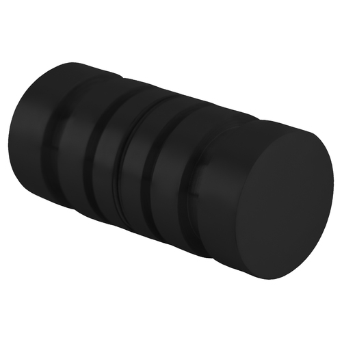 Matte Black Contemporary Style Back-to-Back Shower Door Knobs