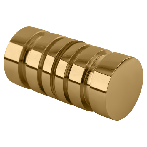 Gold Plated Contemporary Style Back-to-Back Shower Door Knobs