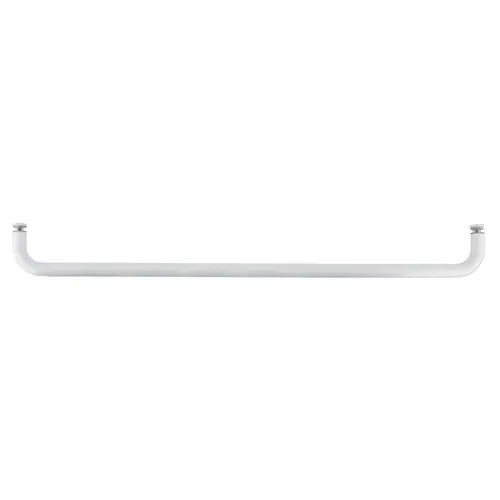 White 27" BM Series Single-Sided Towel Bar Without Metal Washers