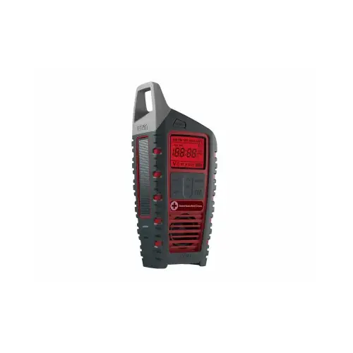 Eton NFRX6ODYSSEY Red Cross Odyssey Radio, AM/FM/SW/WB, Bluetooth, Rechargeable, Solar, Crank Power