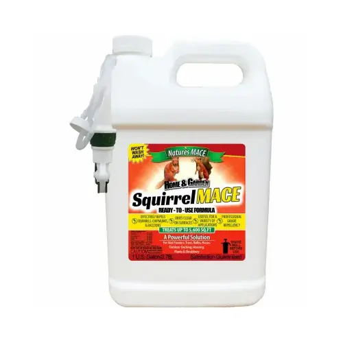 Nature's Mace SQUIRTU9003 Squirrel Mace Repellent, All Natural, 1 Gallon RTU Spray