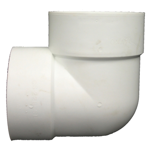 ADVANCED DRAINAGE SYSTEMS 0499TW Pipe Elbow, 4 in, 90 deg Angle, HDPE
