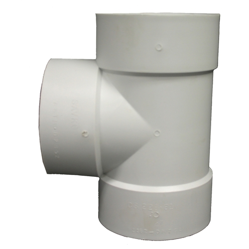 ADVANCED DRAINAGE SYSTEMS 36-1083TW 3000 Series Pipe Tee, 4 in, HDPE