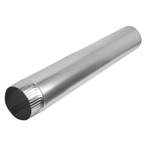 Snap-Lock Pipe, 3 in Dia, 24 in L, 0.012, Aluminum
