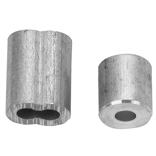 Campbell B7675304/B7675404 B7675404 Cable Ferrule and Stop Set, 1/16 in Dia Cable, Aluminum