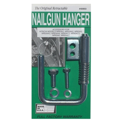 Nailgun Hanger, Steel, Zinc
