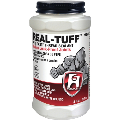 Oatey 15615 REAL TUFF Thread Sealant, 4 oz Can, Paste, White