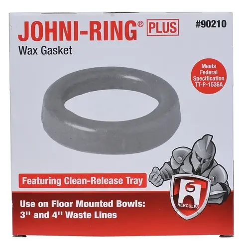 Oatey 90210 Wax Ring, Polyethylene, Brown, For: 3 in and 4 in Waste Lines