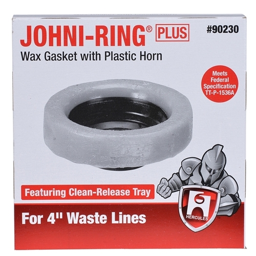Oatey 90230 Wax Ring, Polyethylene, Brown, For: 4 in Waste Line Closet Toilet Bowls
