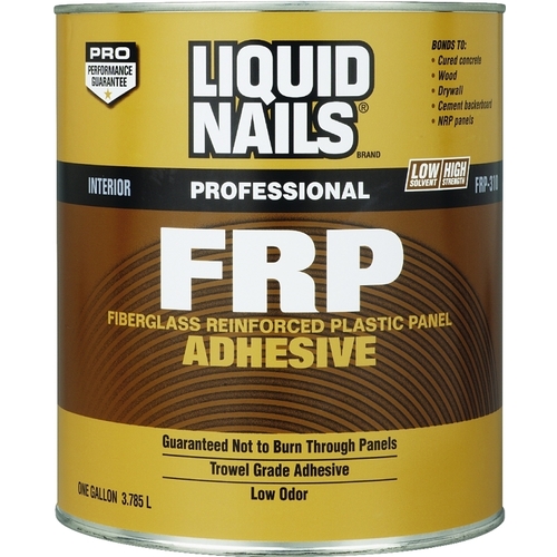 Liquid Nails FRP-310 G Panel Adhesive, Off-White, 1 gal Container