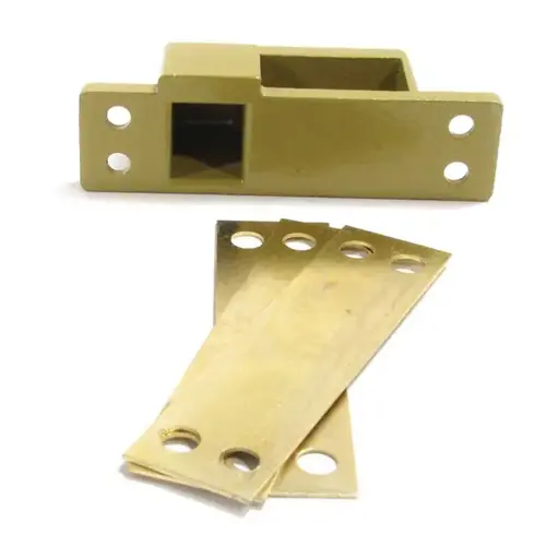 Surface Mount Cast Strike, Satin Brass
