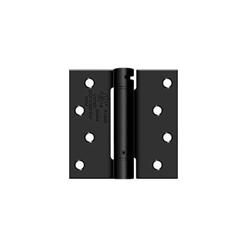 4" x 4" Spring Hinge, UL Listed in Paint Black