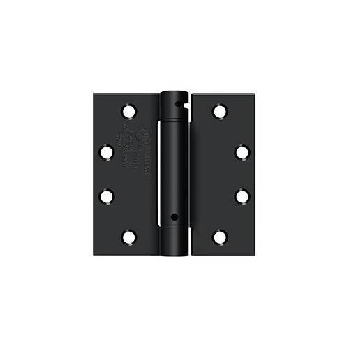 4-1/2" x 4-1/2" Spring Hinge, UL Listed in Paint Black