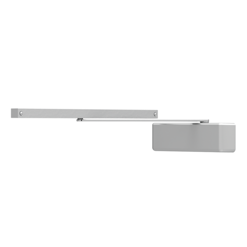 4030T Series Size 1 to 4 Sprayed Aluminum Grade 1 Surface Door Closer, Standard Track Arm, Right Hand