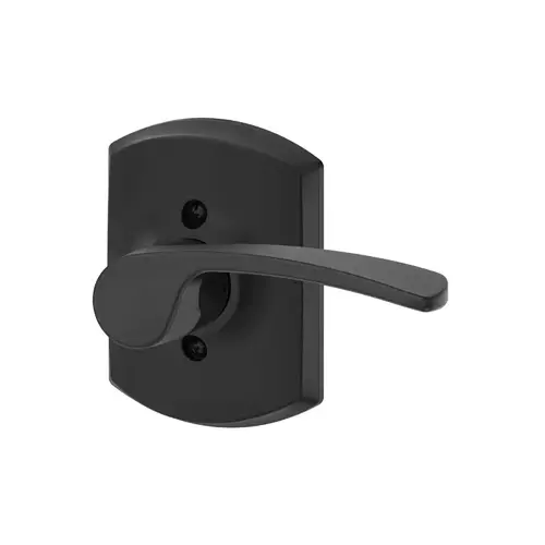 Right Hand Merano Lever with Greenwich Rose Half Dummy Matte Black Finish