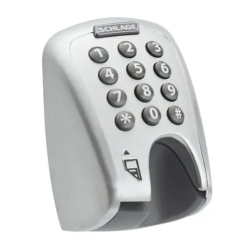 Magnetic Stripe Insert and Keypad Reader Satin Chrome Finish