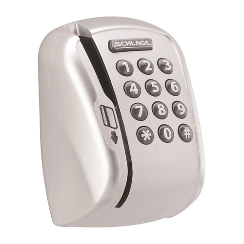 Magnetic Stripe Swipe and Keypad Reader Insert Satin Chrome Finish