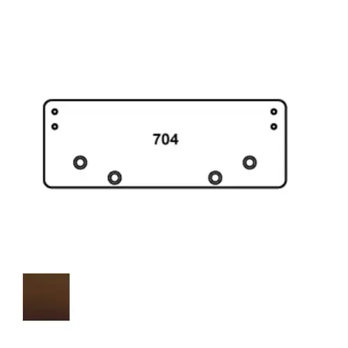 Drop Plate for 300 & 700 Series Closers Dark Bronze Painted