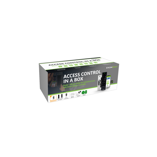 Inox ACBX-B30W-SC1-SV Cylindrical, Keypad Multi-Credential Reader-Controller Retrofit Kit, Electric Strike Grade 1, Silver
