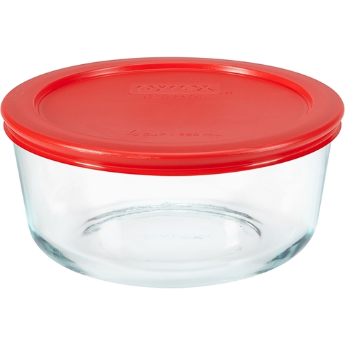 BOWL STORAGE ROUND GLASS 4CUP - pack of 4