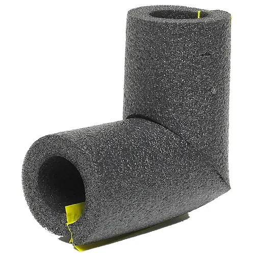 Elbow Pipe Insulation, 3/4 in Dia, Foam, 3/4 in Copper, 1/2 in Iron Pipes Pipe