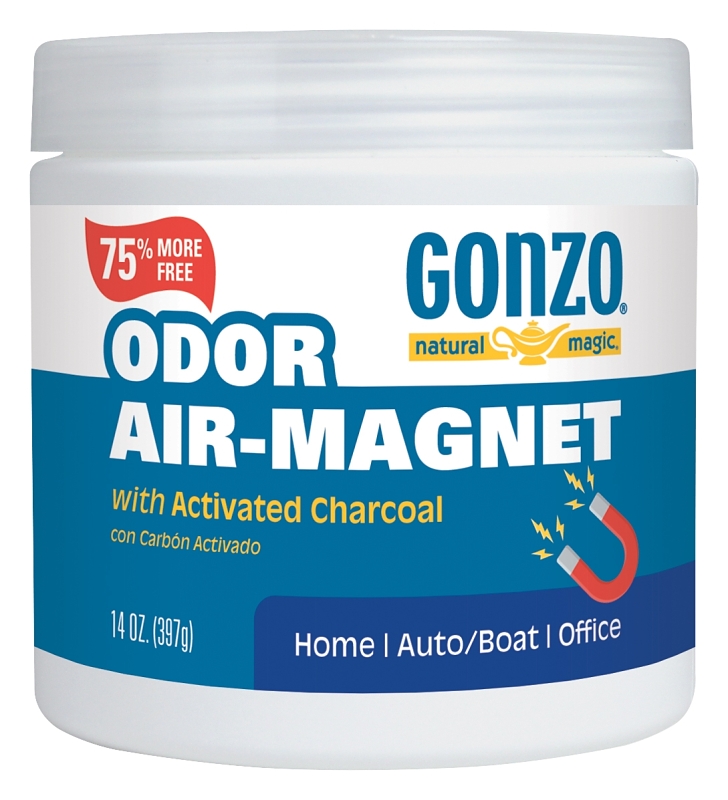 Gonzo 4158 4158 Odor Air Magnet, Floral, 14 oz, Solid Clear