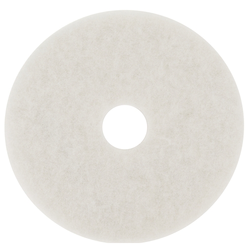 3M MMM08484 Polish Pad, 20 in Dia, Polyester, White