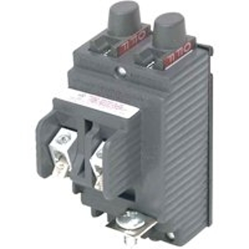 Pushmatic UBIP1515 Circuit Breaker, Tandem, Type UBIP, 15/15 A, 1 -Pole, 120/240 V, Standard Trip, Plug Mounting Black