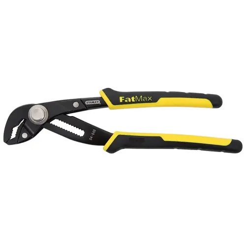 Push-Lock Series Groove Joint Plier, 10-5/16 in OAL, Black/Yellow Handle, Comfort-Grip Handle