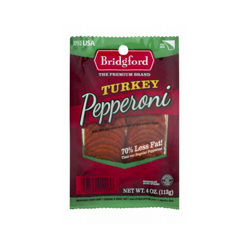 BRIDGFORD MARKETING COMPANY 1974-XCP7 Sliced Turkey Pepperoni - pack of 7