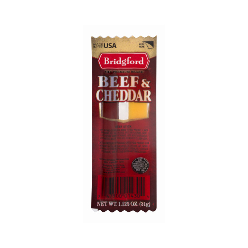 BRIDGFORD MARKETING COMPANY 1451 Beef and Cheddar, 1.125 oz.