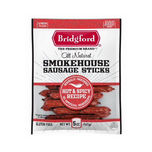 Smoked Sausage Sticks, Hot & Spicy, 5 oz.