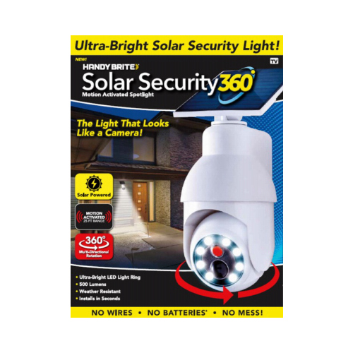 Solar Security 360 Degree Motion-Activated Spotlight