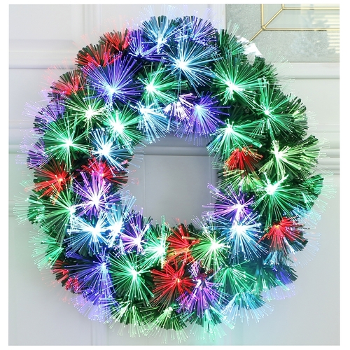 Santas Forest 54828 Firework Wreath, LED, Multi-Color, 20 in