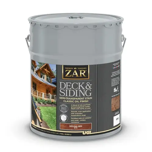 ZAR 67515 STAIN WD SM-TRNS SEDONA RED 5G