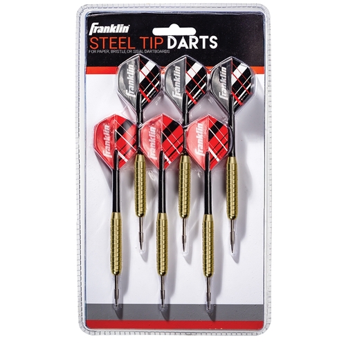 Dart Set, Steel Tip Dart, Nylon/Steel - pack of 6