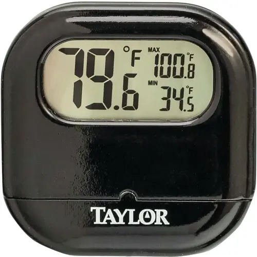 Thermometer, Digital, -4 to 140 deg F, Plastic Casing