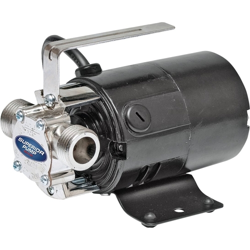 SUPERIOR PUMP 90040 Transfer Pump, 2.3 A, 115 V, 0.1 hp, 3/4 in Outlet, 330 gal/hr, Iron