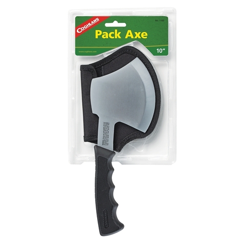 Coghlan's 1160 Pack Axe, Carbon Steel Blade, Rubber Handle, Non-Slip Handle, 10 in L