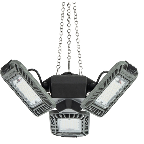 Triburst Linkable Shop Light, 110/120 V, 144 -Lamp, LED Lamp, 4000, Hanging Mounting