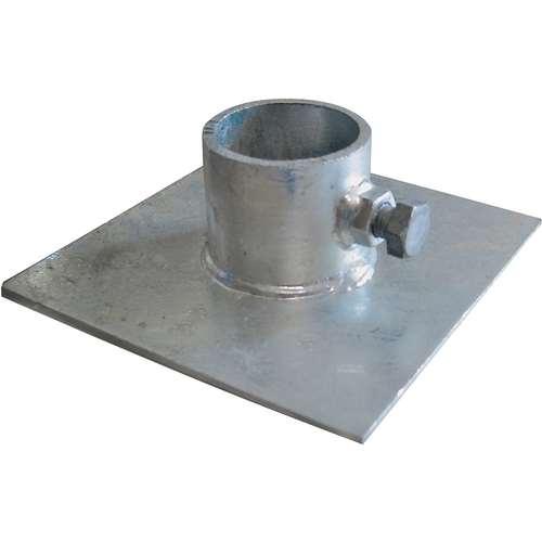 Base Plate, Galvanized Steel, For: Stationary Dock or a Gangway