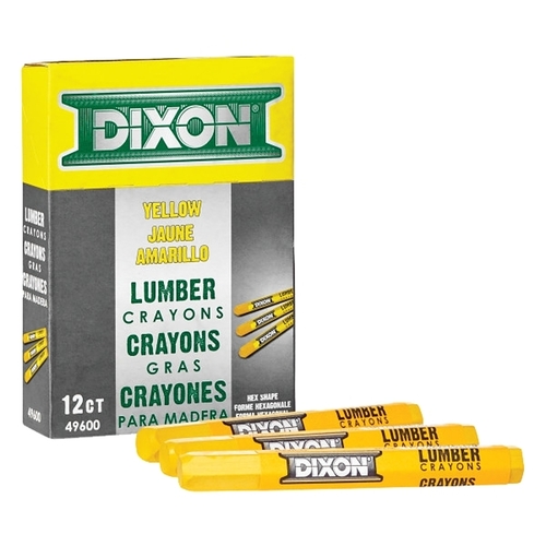 DIXON TICONDEROGA 49300 Lumber Crayon, Purple, 1/2 in Dia, 4-1/2 in L