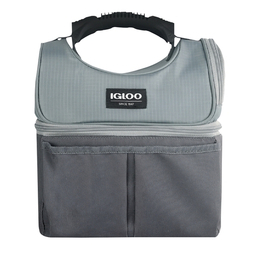 Gripper Cooler Bag, 3.375 qt Capacity, Polyethylene, Castlerock, Strap Closure