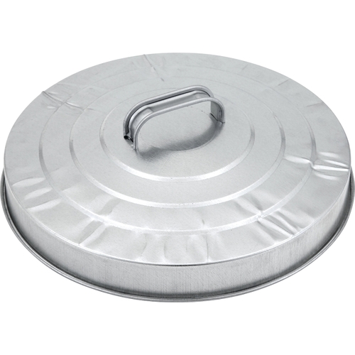 Behrens 38111 Trash Can Lid, Galvanized Steel, Silver, For: 20 gal Cans